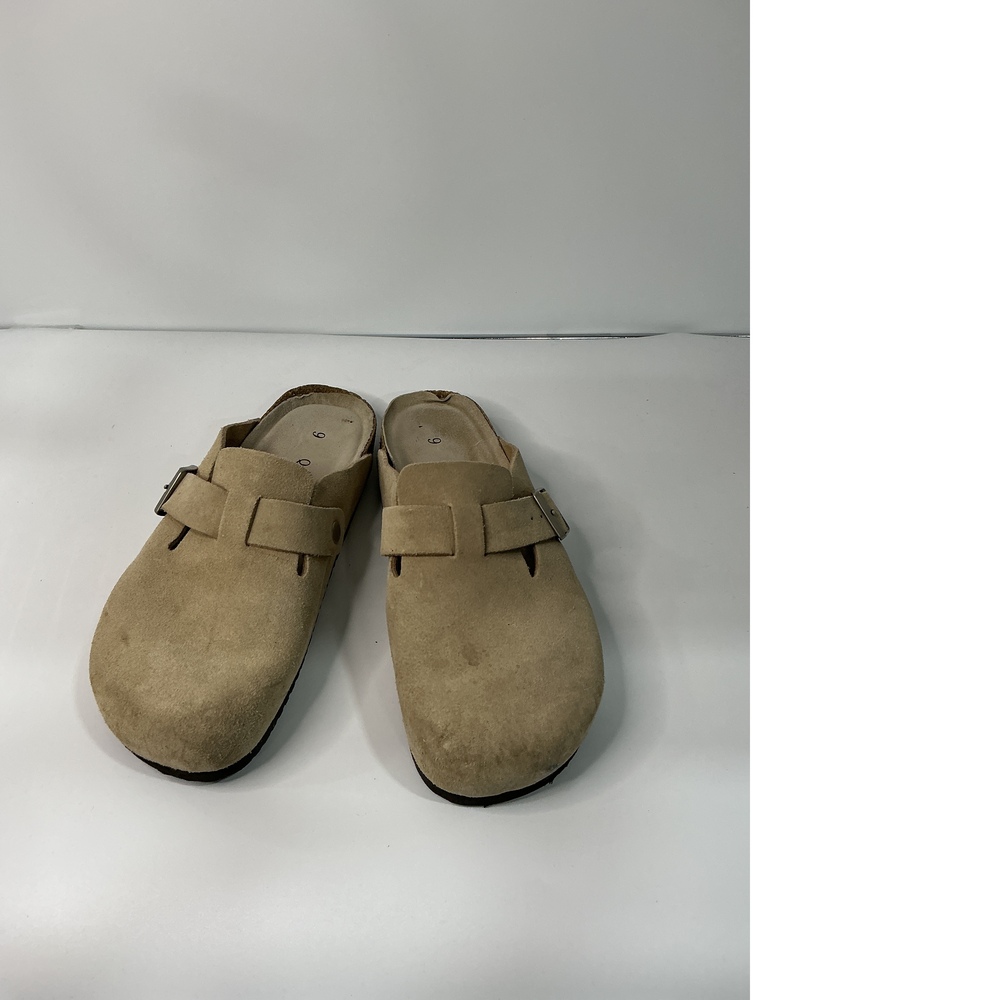 Water Repellent Suede Clog Mule